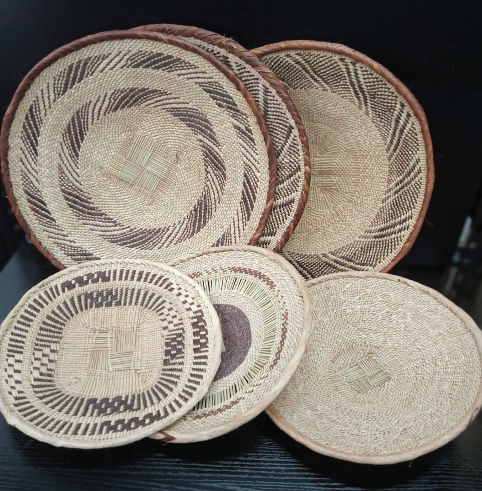 Binga Baskets Wall Decor set 6 pieces