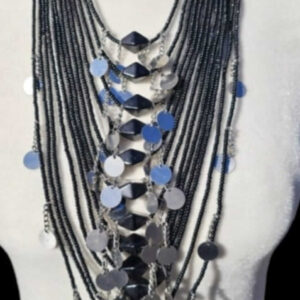 Black Beaded Masai Necklace
