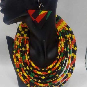 African Fabric Necklaces